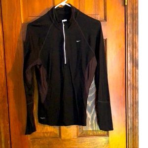Woman’s Nike 1/4 Zip Black Pullover